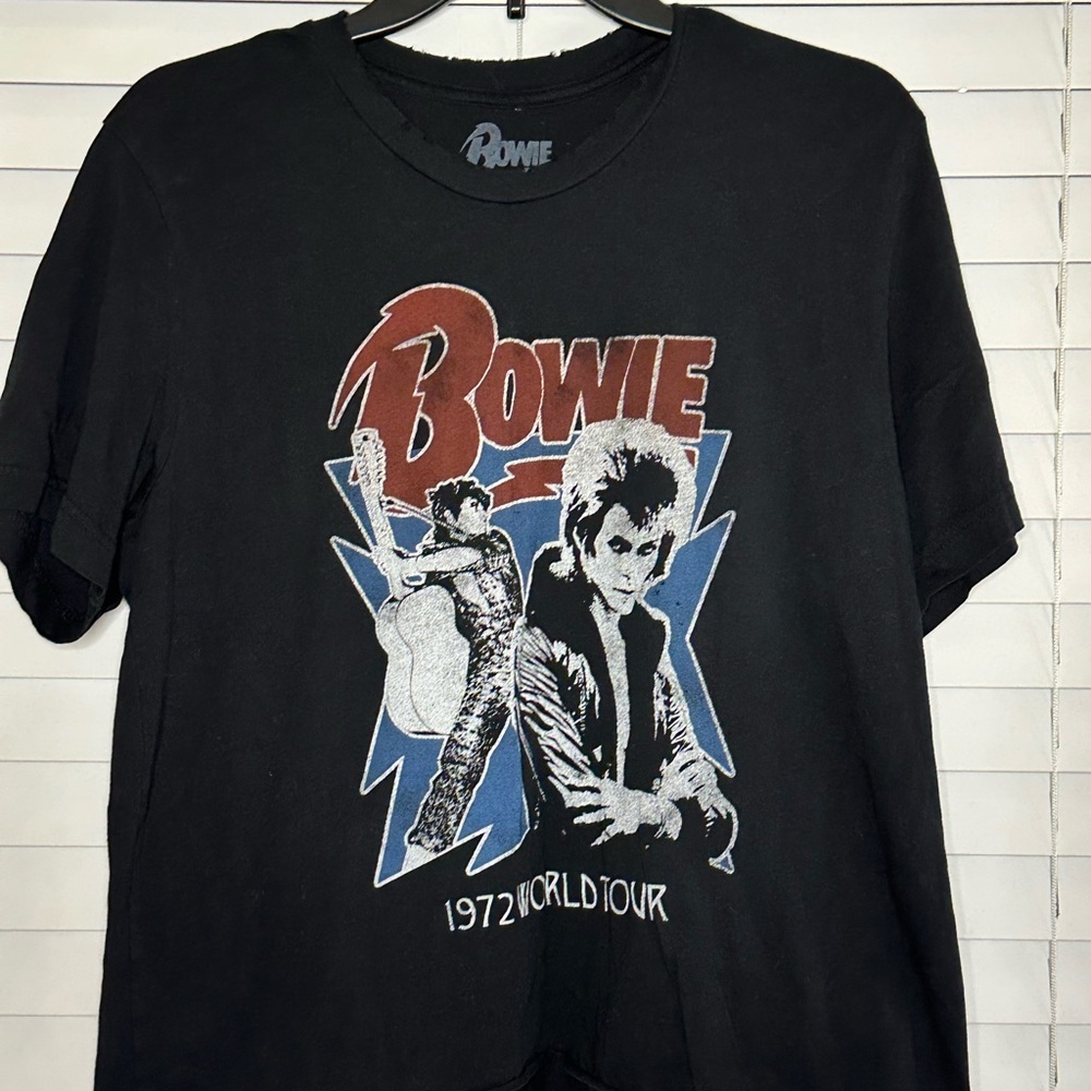 Bowie Black Graphic Tee - Short Sleeve